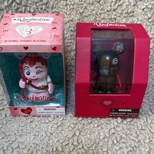Valentine Vinylmations Cupid from 2013 & Chocolate from 2012